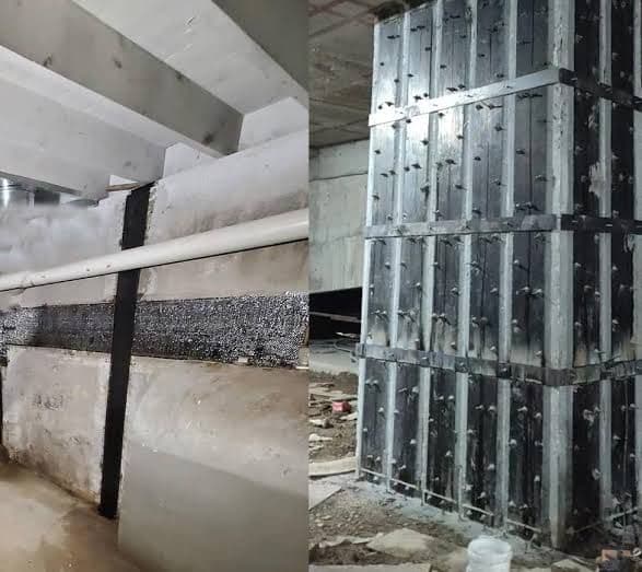 Karbon fiber (CFRP) ile tamamlanmış kolon sargısı